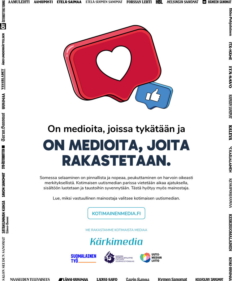 Mainos - On medioita joita rakastetaan